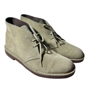 Clarks Chukka Ankle Boots Beige Suede US 13 UK 12 EU 47 SN 15260